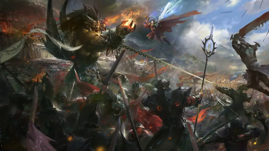 Strategi Militer dalam Dunia Fantasi Ilustrasi strategi militer fantasi
