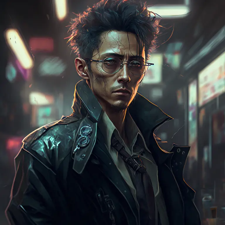 Karakter Anime dengan Nuansa Cyberpunk Gambar karakter anime cyberpunk
