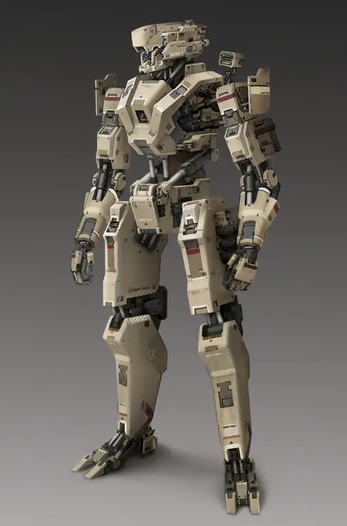 Teknologi mecha masa depan Robot militer futuristik dengan desain yang canggih