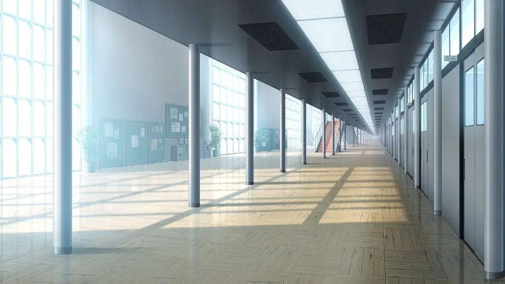Pemandangan sekolah dalam anime Gambar pemandangan sekolah bergaya anime
