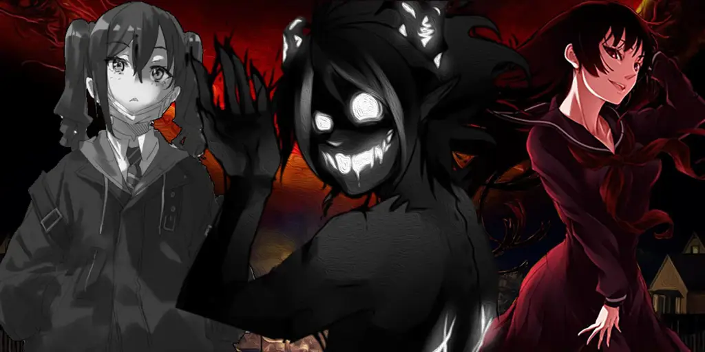 Potongan gambar anime yang menunjukkan nuansa gelap dan misterius Adegan-adegan anime yang gelap dan penuh intrik