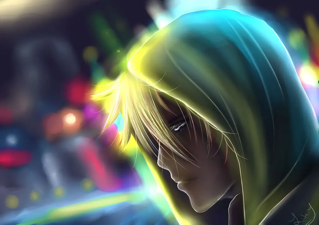 Ilustrasi yang menggambarkan emosi sedih dalam anime Gambar seorang anak laki-laki anime yang terlihat sedih