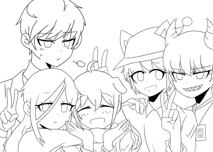 Persahabatan di Anime Gambar kelompok teman-teman anime