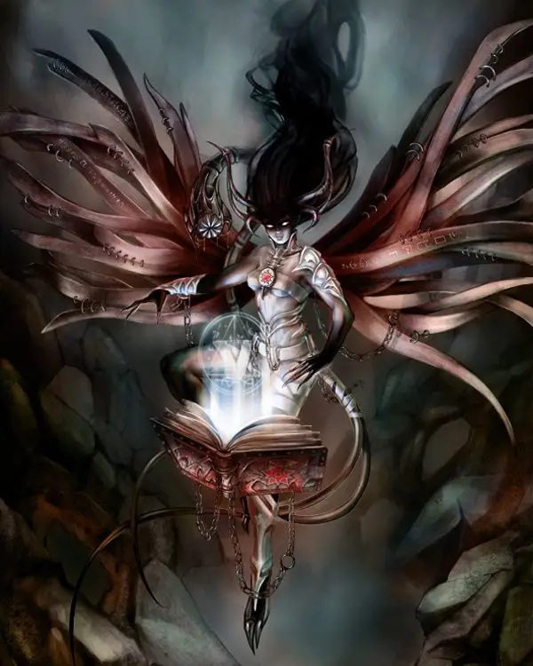 Berbagai gaya seni anime fantasi gelap Gambar seni anime fantasi gelap