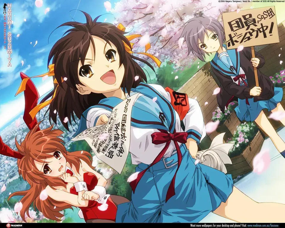 Gambar pemandangan dari anime The Melancholy of Haruhi Suzumiya