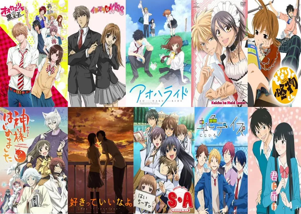 Rekomendasi anime lainnya yang mirip dengan Angel Beats! Kolase gambar dari beberapa anime yang direkomendasikan