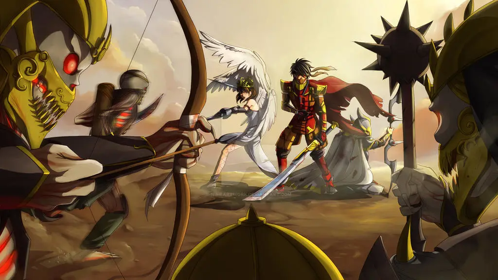 Strategi Perang yang Cerdas Gambar adegan strategi perang dalam anime