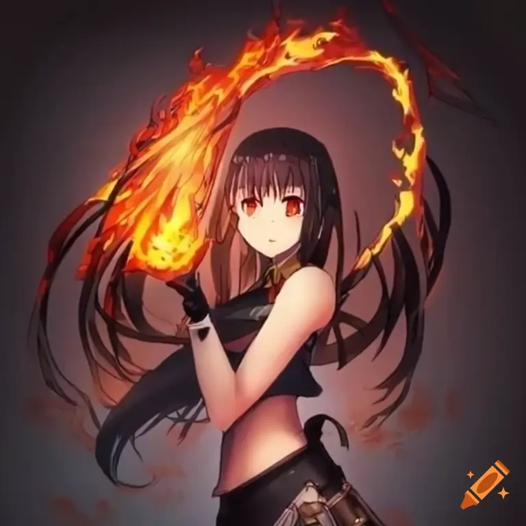 Gadis Anime dengan Kekuatan Super Ilustrasi gadis anime dengan kekuatan super