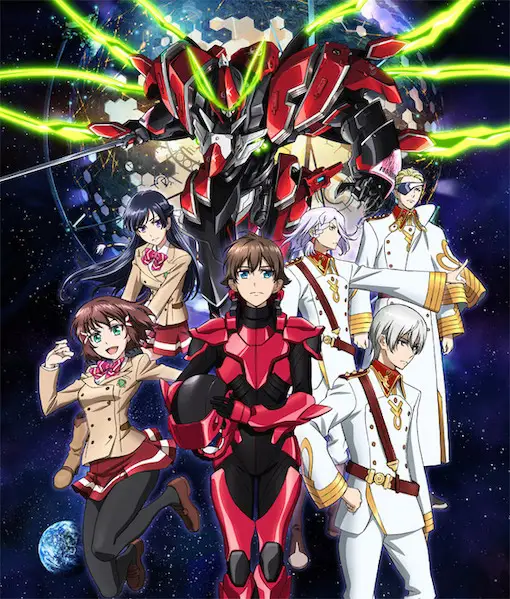 Adegan aksi mecha anime yang menegangkan