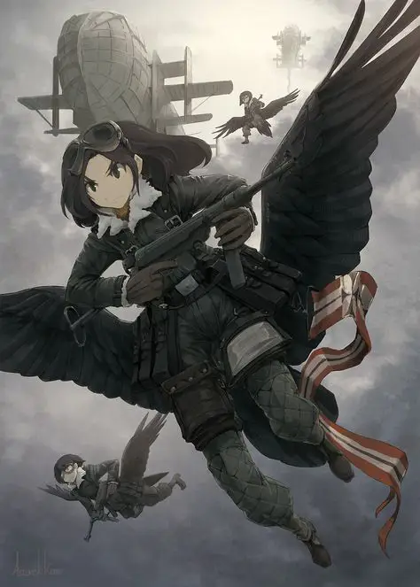 Anime Isekai dan Militer Gambar berbagai anime bertema isekai dan militer