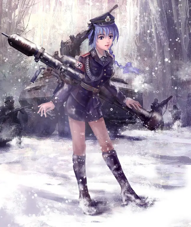 Tanya Degurechaff, sang gadis jenius yang menjadi perwira militer Gadis anime militer yang menggunakan sihir