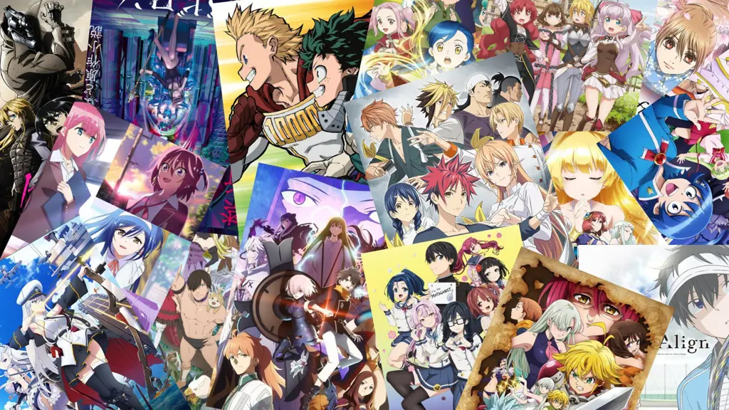 Berbagai Adegan Anime yang Menarik Kolase berbagai adegan anime