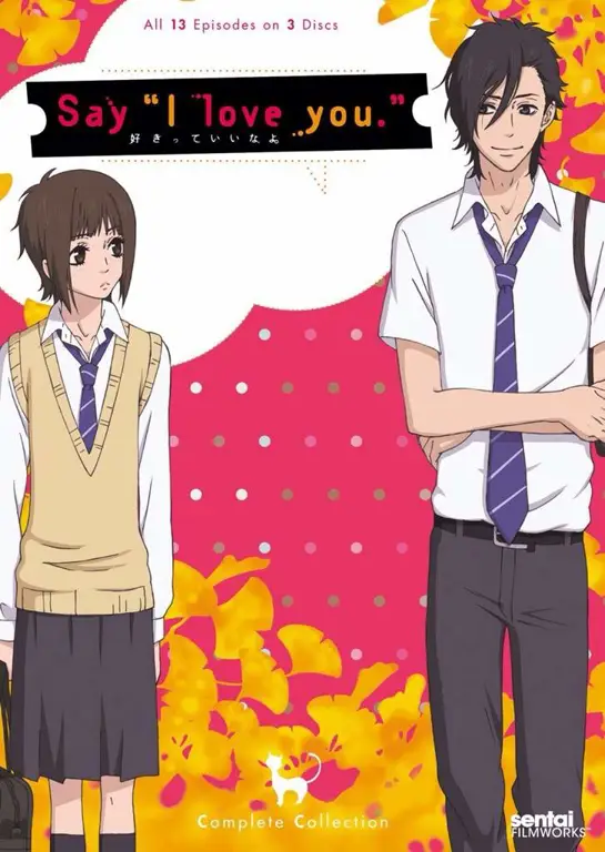 Gambar pasangan utama dalam anime Say I Love You