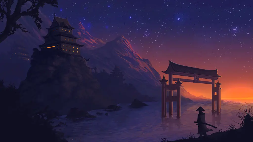 Dunia fantasi yang menakjubkan dalam anime harem adventure Pemandangan anime fantasi