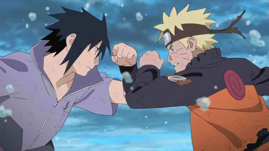 Adegan aksi menegangkan dari anime Gambar adegan aksi anime