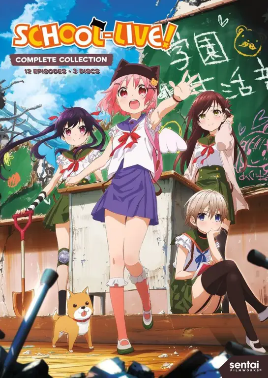 Anime Zombie di Sekolah Tinggi Adegan menegangkan dari anime zombie di sekolah