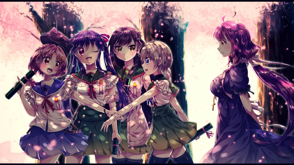 Gambar adegan dari anime School-Live!