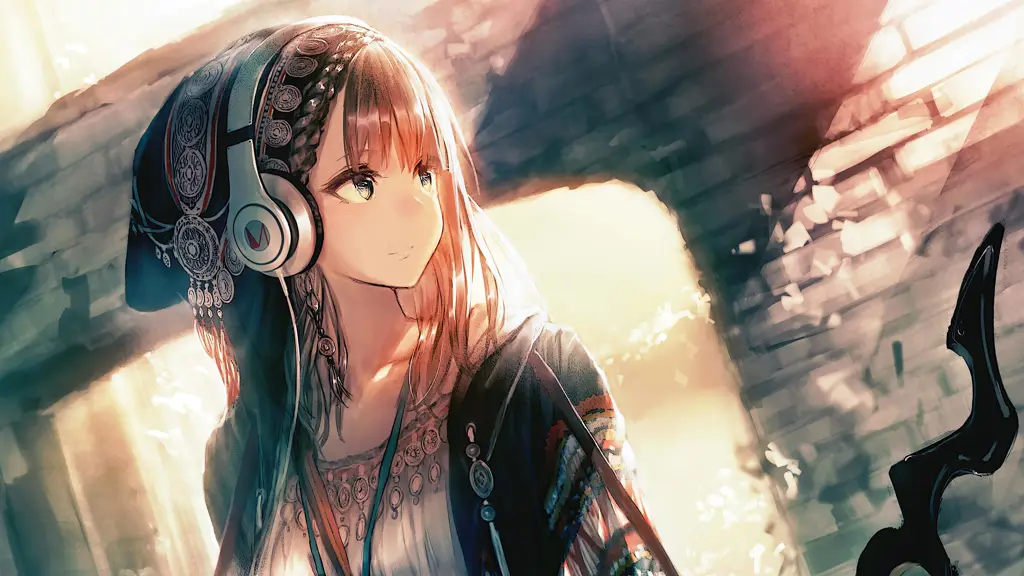 Gadis Anime Lucu Bersantai di Rumah Gambar gadis anime yang lucu sedang bersantai di rumah