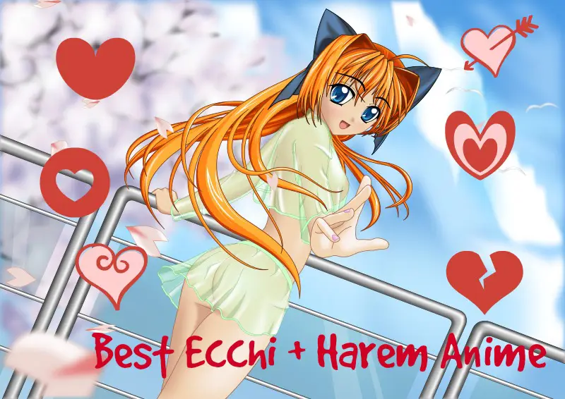 Rekomendasi Anime Ecchi Lainnya Gambar kolase berbagai anime ecchi dengan rating tinggi