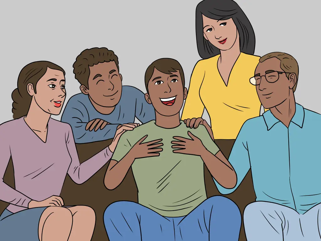 Persahabatan yang Hangat Gambar anime teman-teman sedang berkumpul