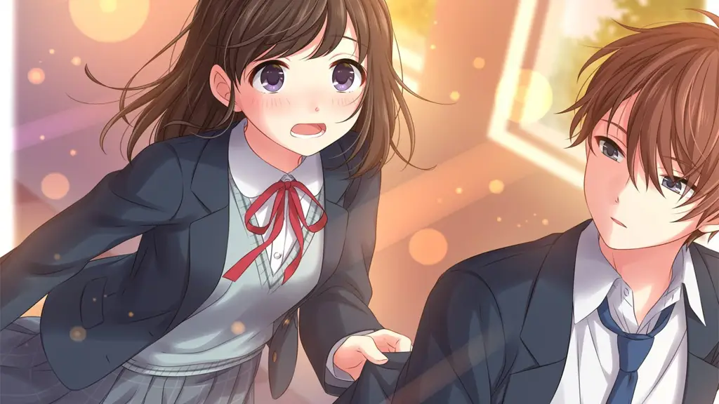 Anime percintaan di sekolah Ilustrasi anime percintaan di sekolah menengah