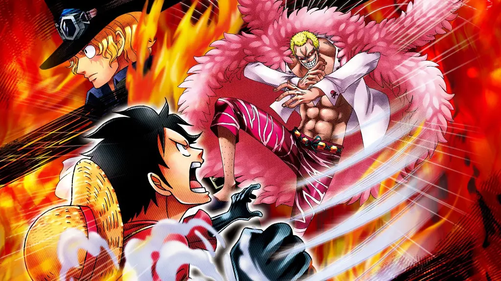 Pertarungan Anime yang Epik Karakter anime sedang bertarung