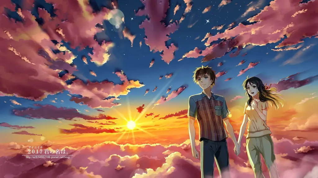 Suasana romantis anime Pemandangan romantis di anime