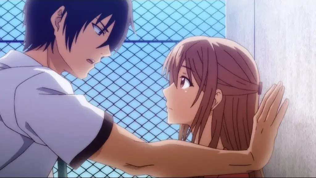 Adegan Romantis di Sekolah Menengah Adegan romantis anime di sekolah menengah