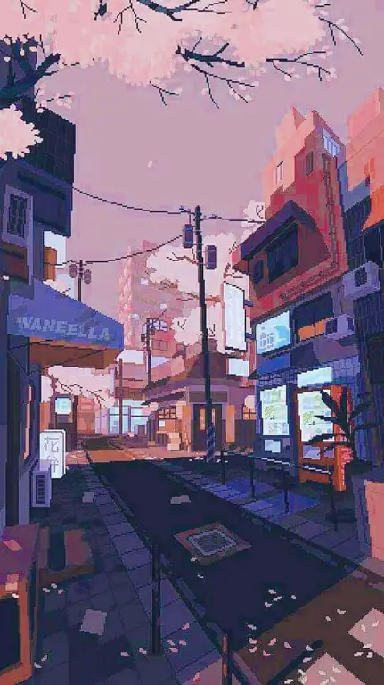 Latar belakang anime yang indah dan menawan Latar belakang estetis anime