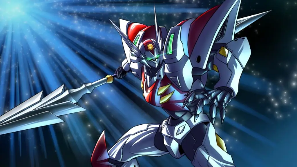 Anime Mecha Fantasi: Aksi yang Mendebarkan Gambar anime mecha dengan aksi fantasi yang seru