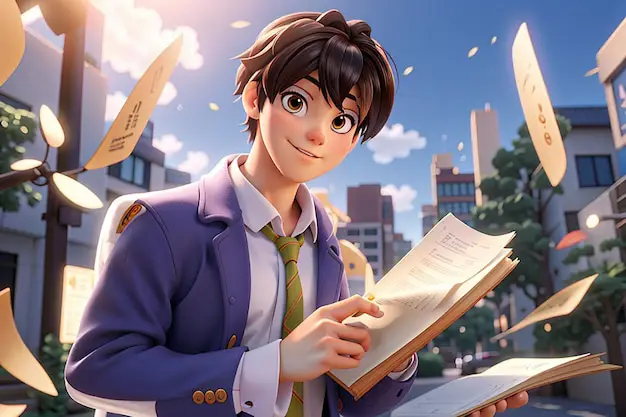 Ilustrasi karakter anime dengan kontrak yang misterius Ilustrasi karakter anime dengan kontrak yang misterius