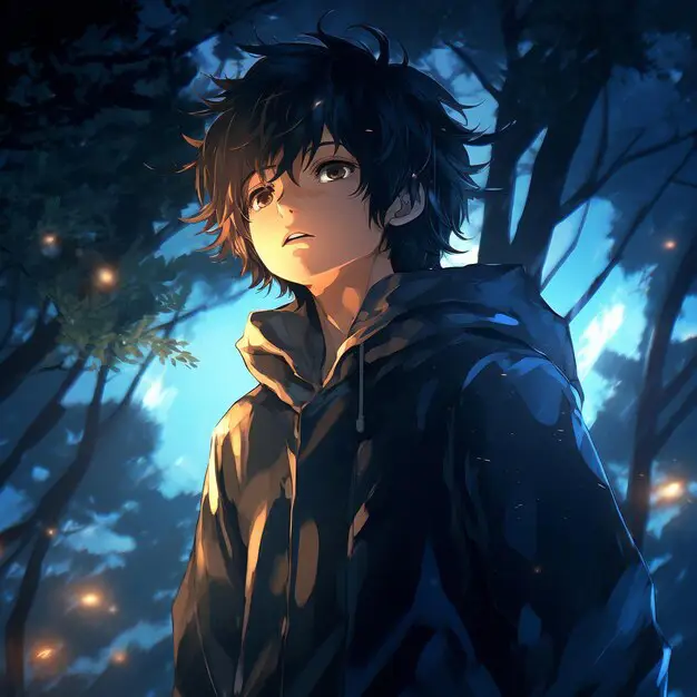 Petualangan di dunia yang tersembunyi Karakter anime di hutan misterius