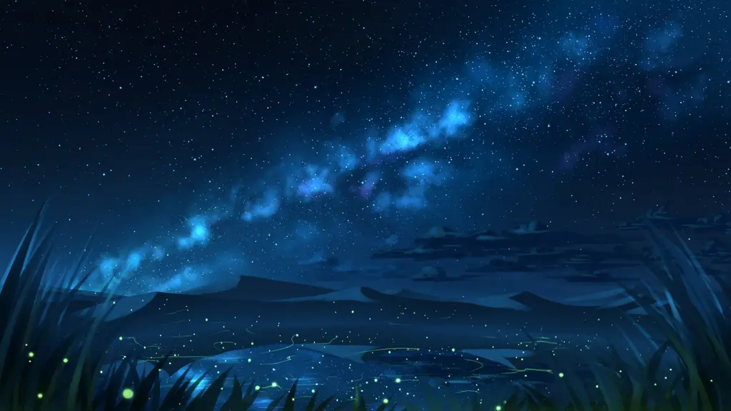 Pemandangan anime yang menakjubkan Pemandangan anime yang indah