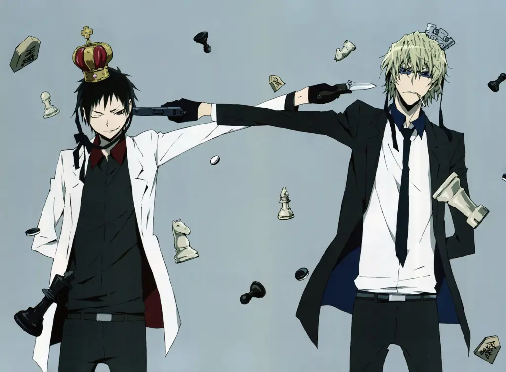 Potongan adegan dari anime Durarara!! Gambar anime Durarara!!