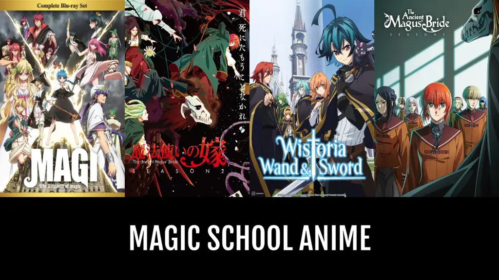 Sekolah Sihir Anime: Perbandingan Infografis perbandingan sekolah sihir anime