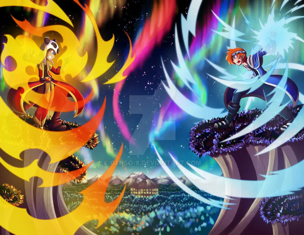 Pertarungan Sihir di Sekolah Anime Gambar anime pertarungan sihir di sekolah