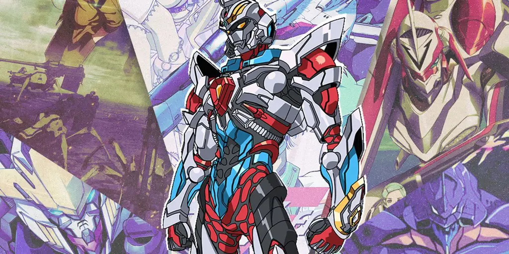 Anime dengan Pertarungan Mecha Gambar pertarungan mecha anime