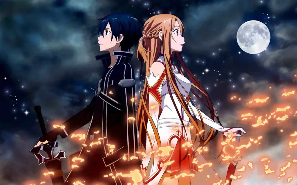 Anime dengan Pertarungan Pedang Fantasi Gambar pertarungan pedang fantasi anime