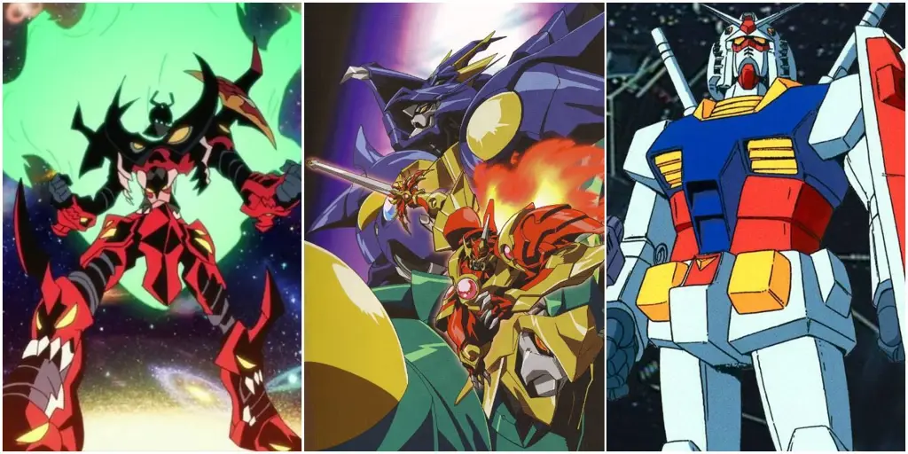 Daftar Rekomendasi Anime Mecha Terbaik Gambar poster berbagai anime mecha terbaik