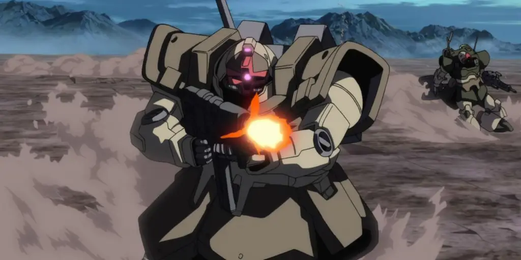 Anime dengan tema sekolah dan pertarungan mecha Adegan pertarungan mecha di sekolah