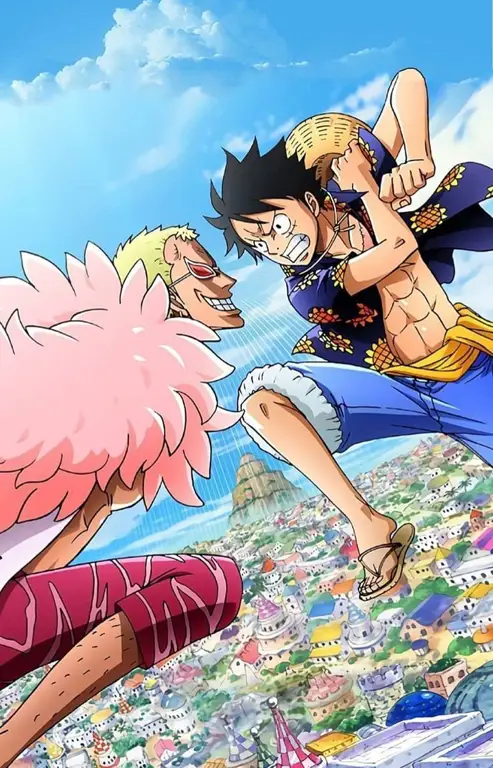 Pertarungan Epik ala Anime Magi Adegan pertarungan karakter anime yang seru dan menegangkan