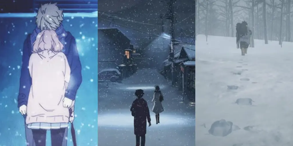 Keindahan Dunia Anime Berbagai cuplikan adegan anime yang menarik dan penuh warna