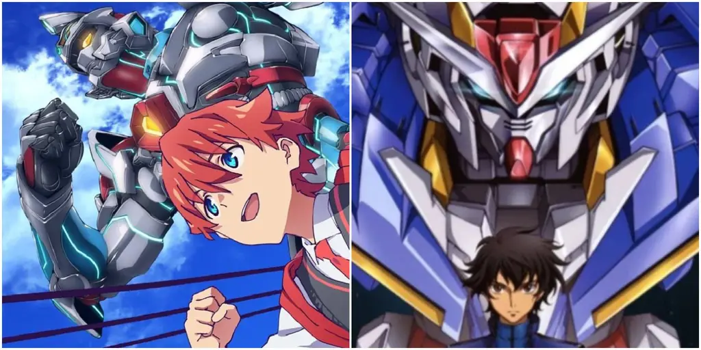 Pertempuran Mecha yang Epik Adegan pertarungan mecha yang seru dan menegangkan