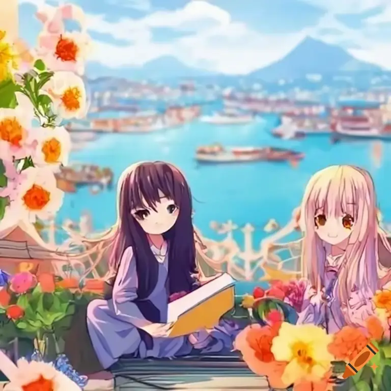 Kehidupan sehari-hari di pedesaan Gadis-gadis anime menikmati kehidupan di pedesaan