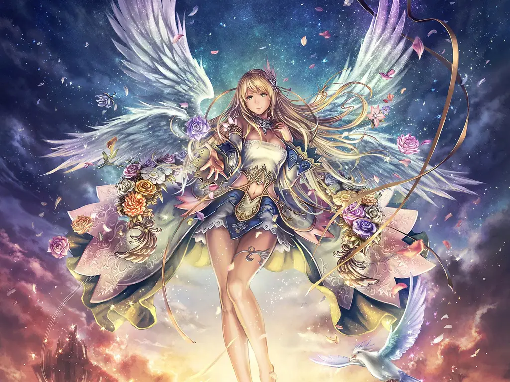 Petualangan di Dunia Lain Ilustrasi dunia fantasi anime yang indah