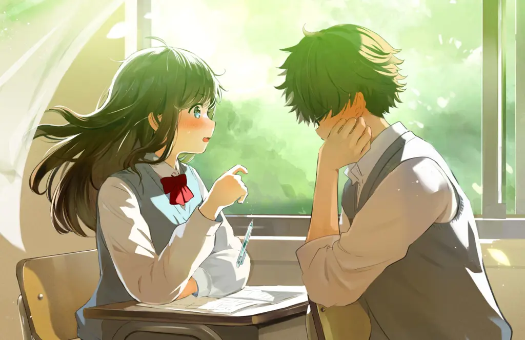 Pasangan anime di sekolah Pasangan anime di sekolah