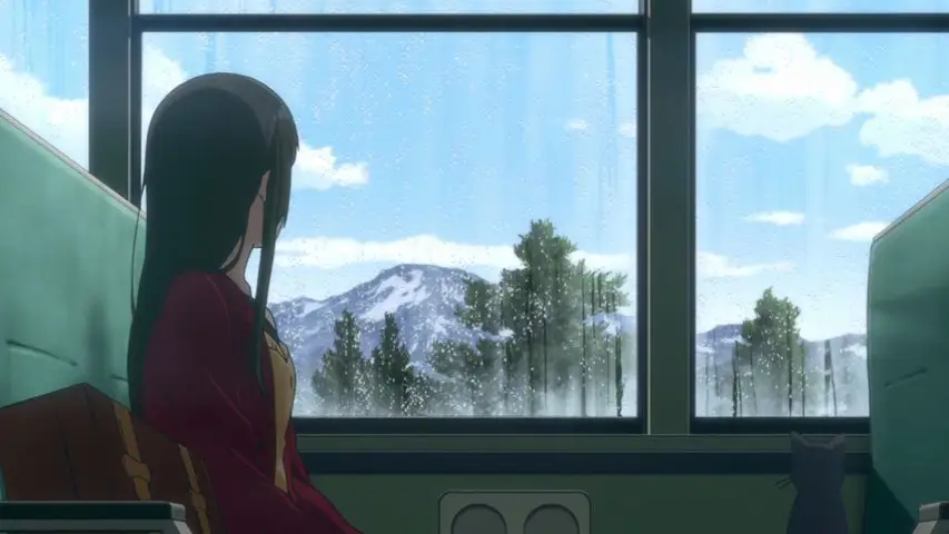 Suasana pedesaan yang menenangkan di Flying Witch Pemandangan pedesaan di anime Flying Witch