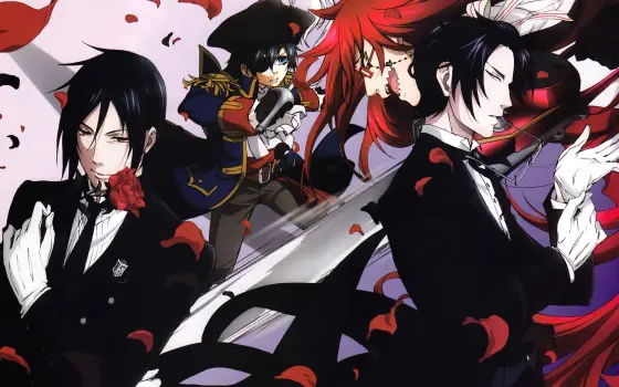 Ilustrasi karakter pelayan dalam anime