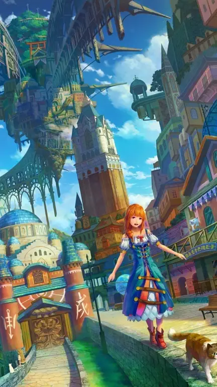 Smartphone di dunia fantasi anime Smartphone di dunia fantasi anime