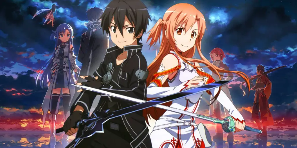 Sword Art Online: Petualangan di Dunia Virtual Gambar cuplikan anime Sword Art Online